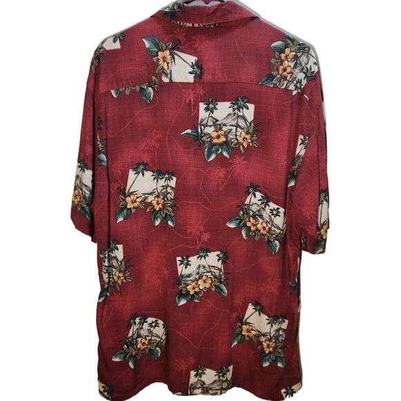 Paradiso Collection Hawaiian mens button-up shirt size large rayon - Picture 5 of 6